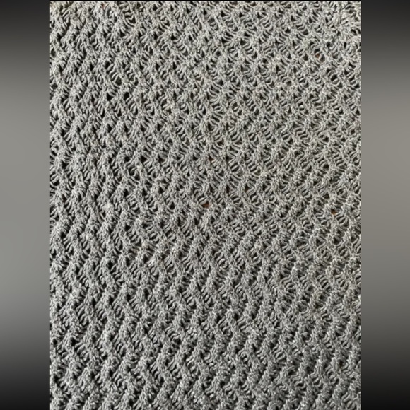 Womens Kirra PacSun Grey Open Knit Asymmetrical 3/4 Sleeve Sweater Shirt Size S - Picture 4 of 7